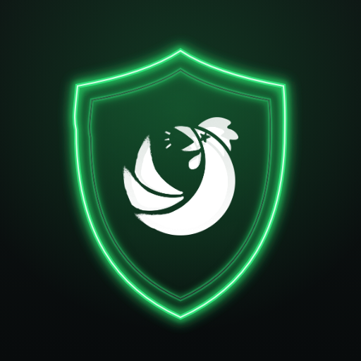 Logo do GuardaLead — escudo neon verde